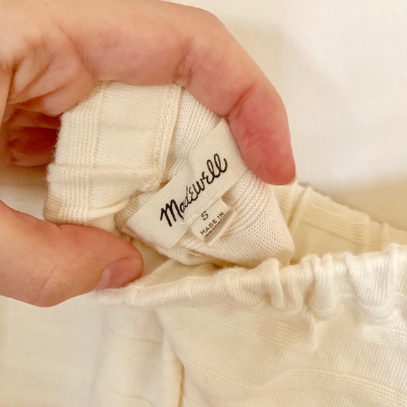 ⚡️⬇️⚡️Madewell Cream Textured off-the-shoulder Top - Picture 5 of 5